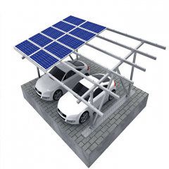 Customized Size PV Panel Carport Solar Systems Galvanized Anodized Surface Treatment Solar Car Parking Racks